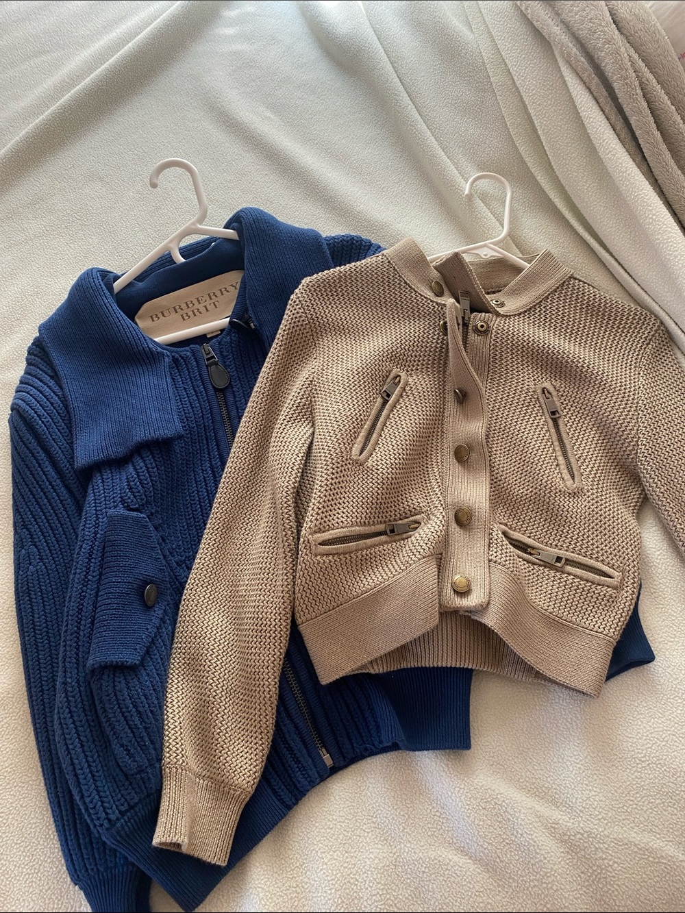 Burberry Brit Cardigans Blue & Brown Bundle